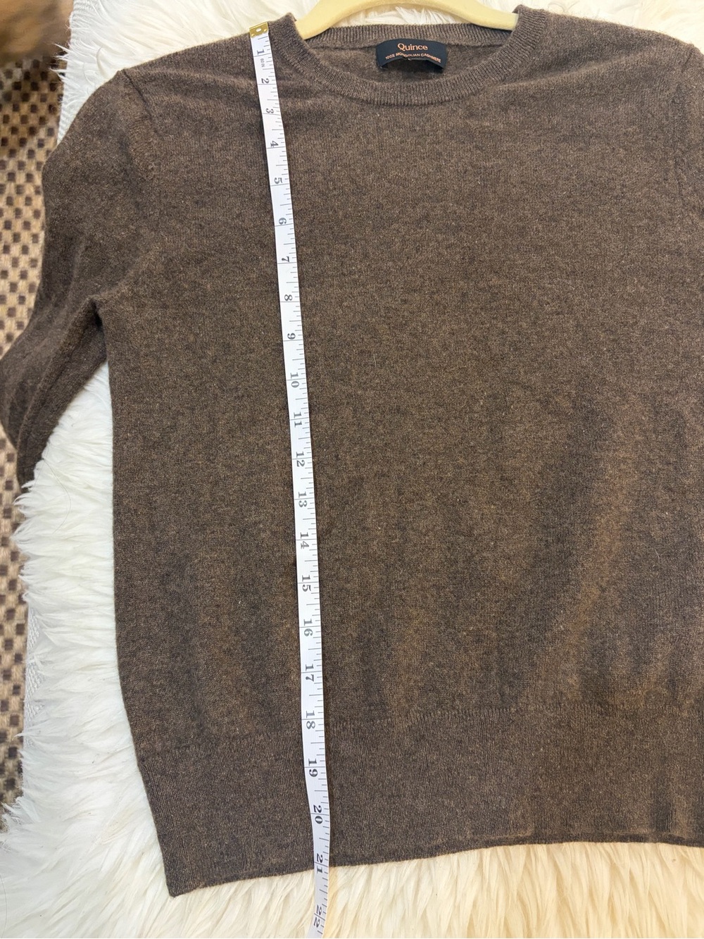 Quince Mongolian Cashmere Classic Crewneck Women’s Sweater in Chocolate Brown S - Picture 10 of 11